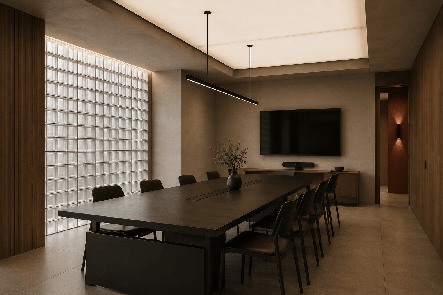 The private air-conditioned meeting room at Kobo Hotels.