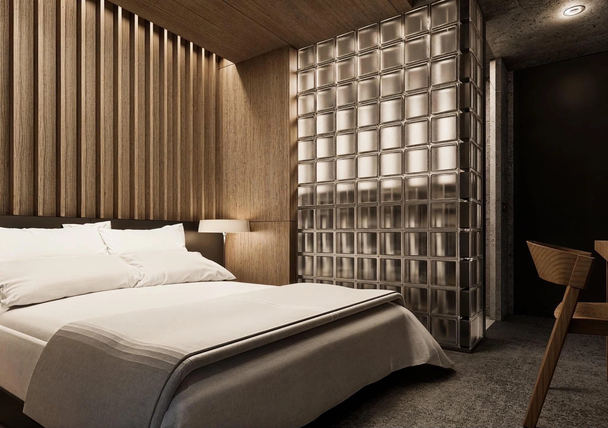 The Panorama Suite, architectural render of the room interior.